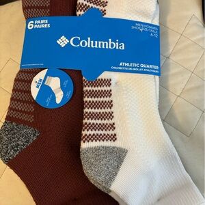 Mens Columbia quarter socks,